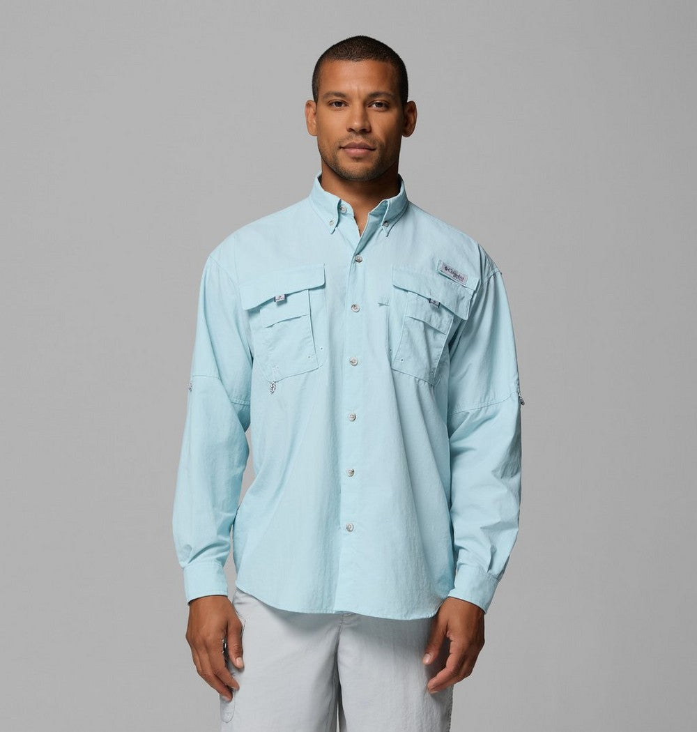 Men's Tall Long-Sleeve Vented Fishing Shirt - Gray