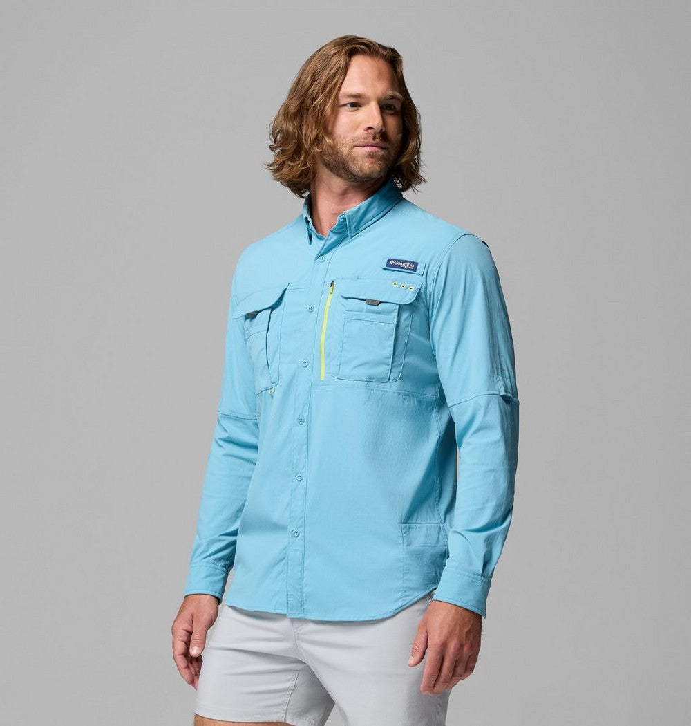 Men's UPF 50 Fishing Button-Up Shirt - Navy