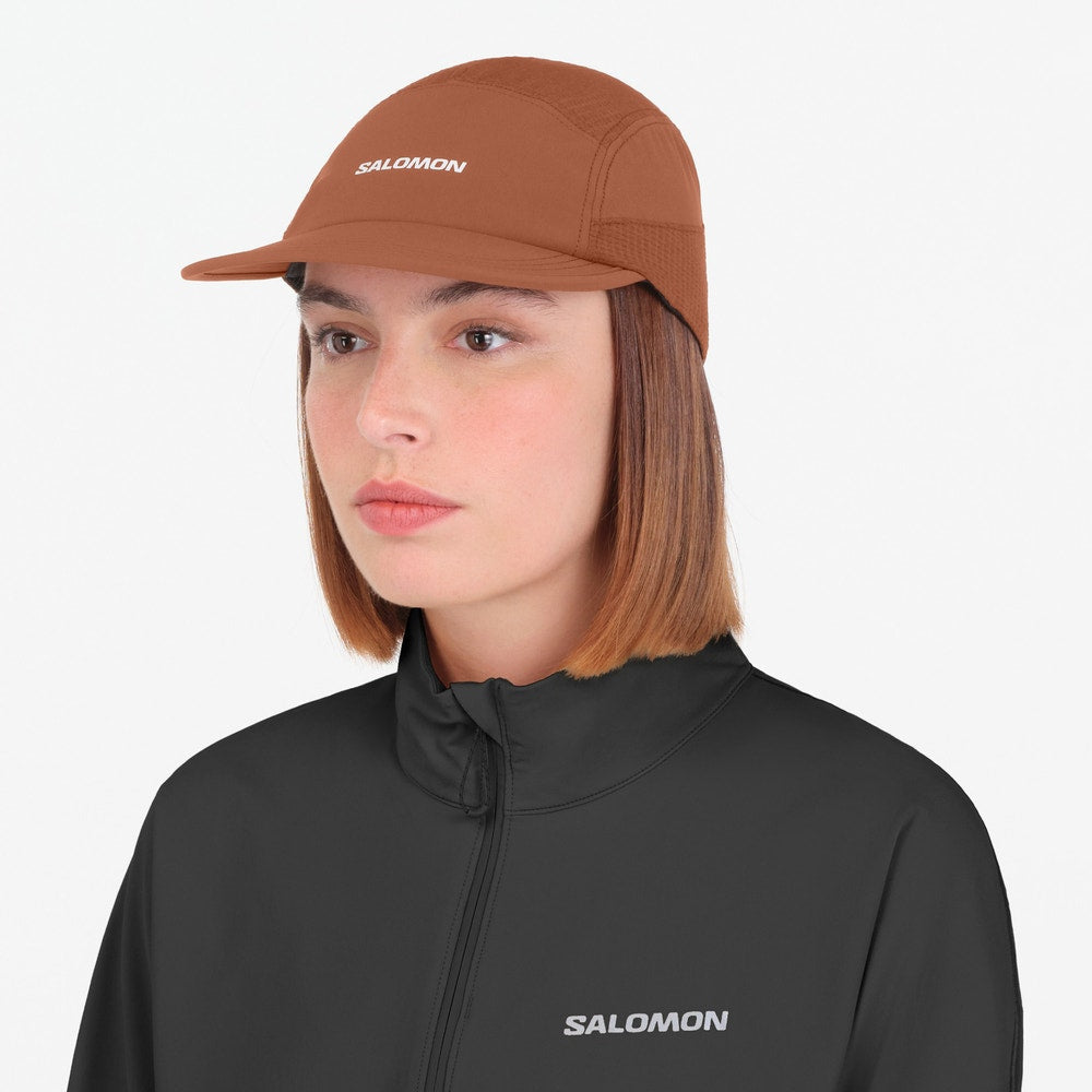 Packable Running Cap - Brown