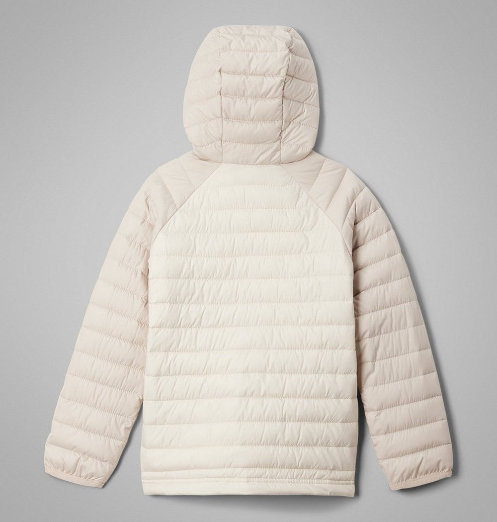 Girls' Hooded Insulated Puffer Jacket - White Paisley