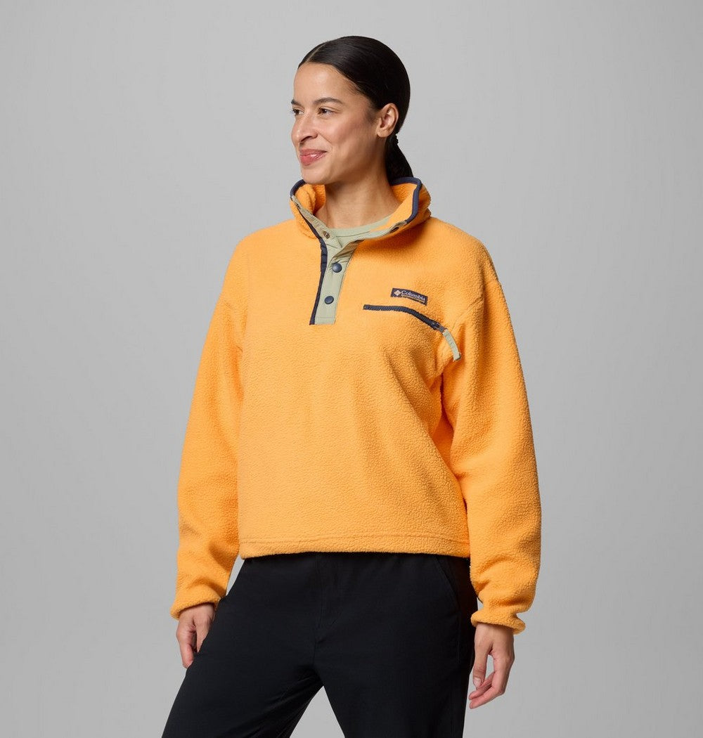 Women's Cropped Half-Snap Fleece Pullover