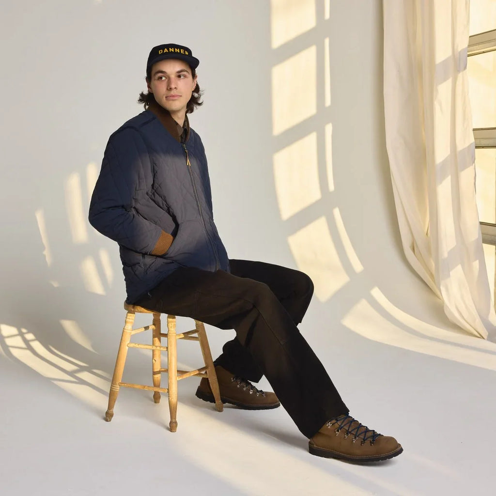 Men's Double-Knee Work Pants - Herringbone Black