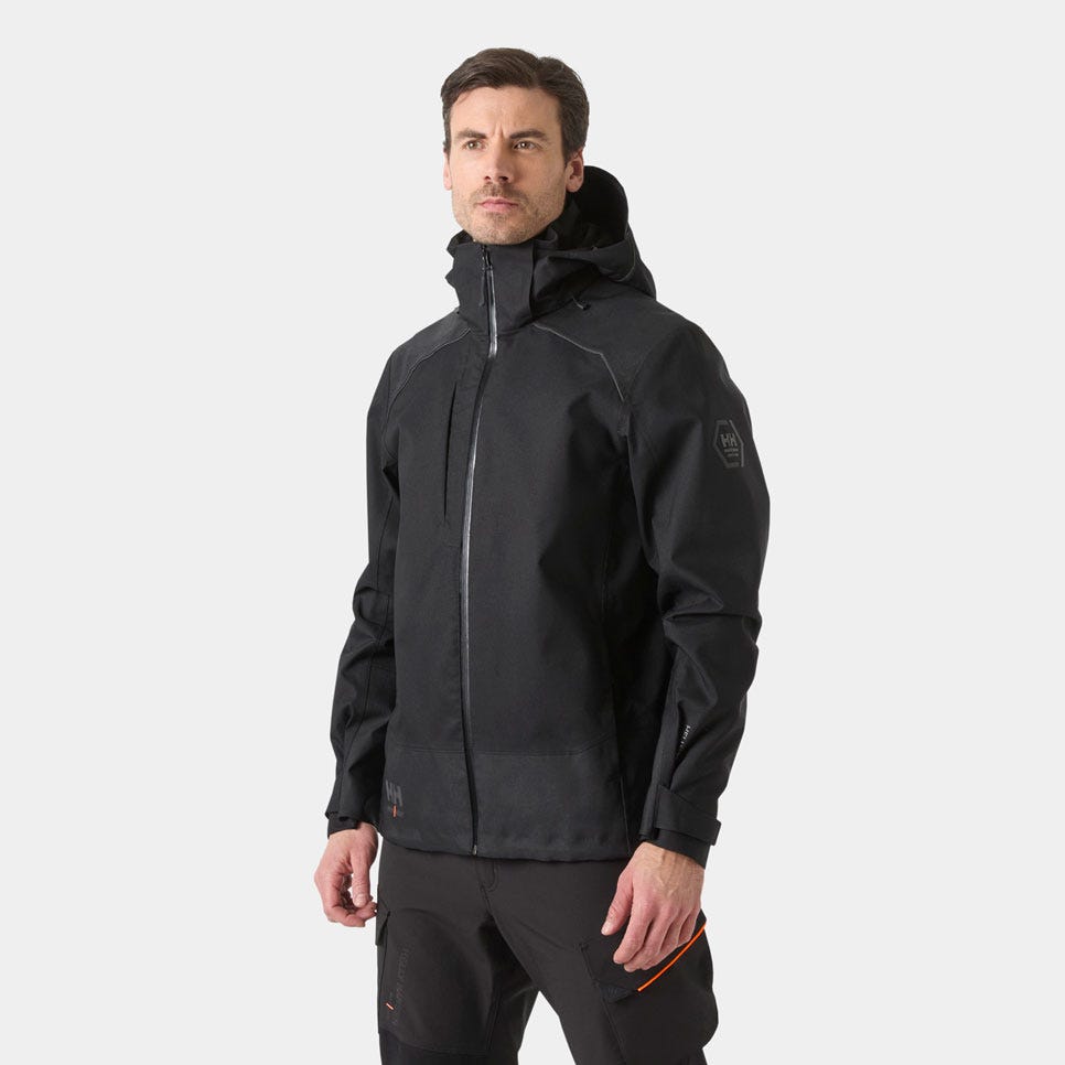 Waterproof Stretch Shell Work Jacket - Black