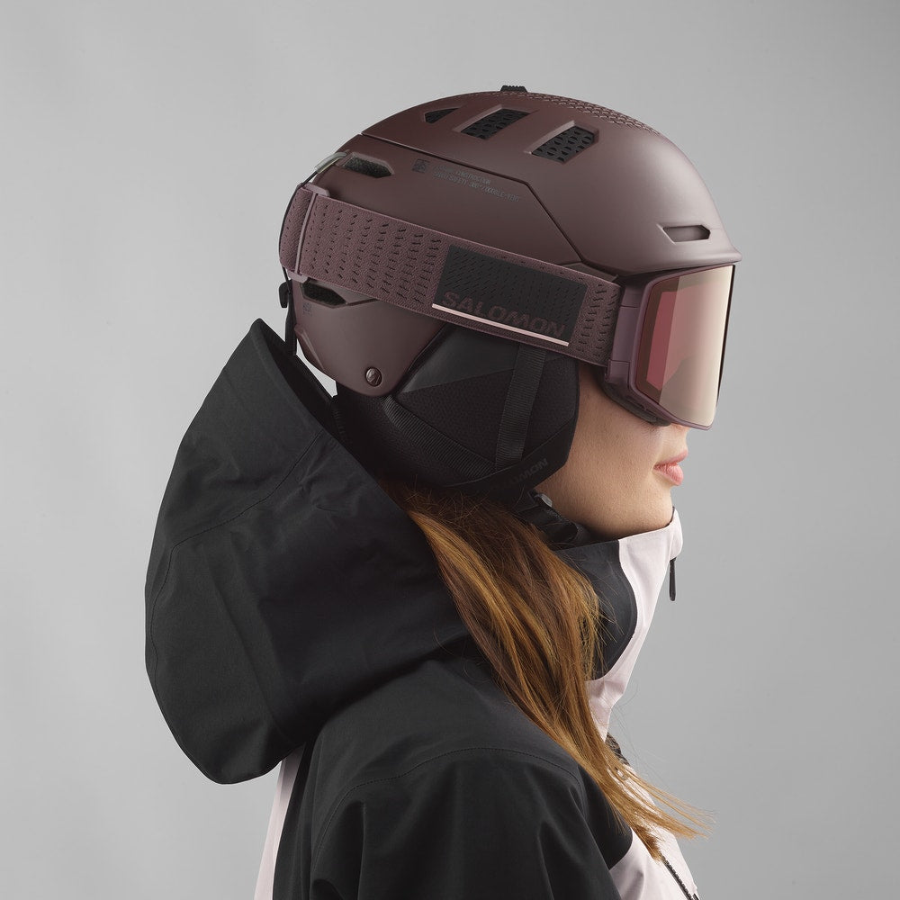 Unisex Ventilated Snow Sports Helmet - Purple