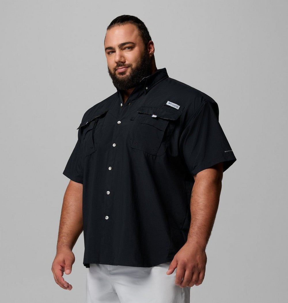 Men's Big UPF 50 Fishing Shirt - Black