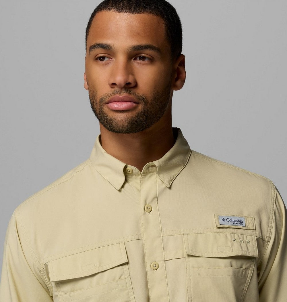 Men's Long Sleeve Fishing Shirt - White