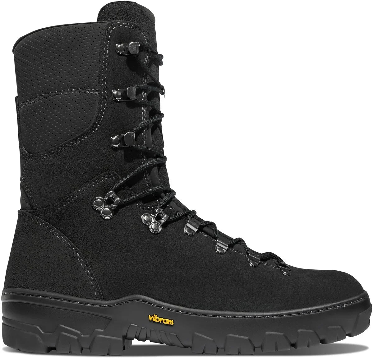 8-Inch Fire-Resistant Firefighter Boots - Black