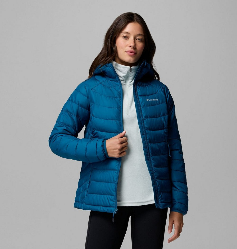Women's Hooded Puffer Jacket - Navy