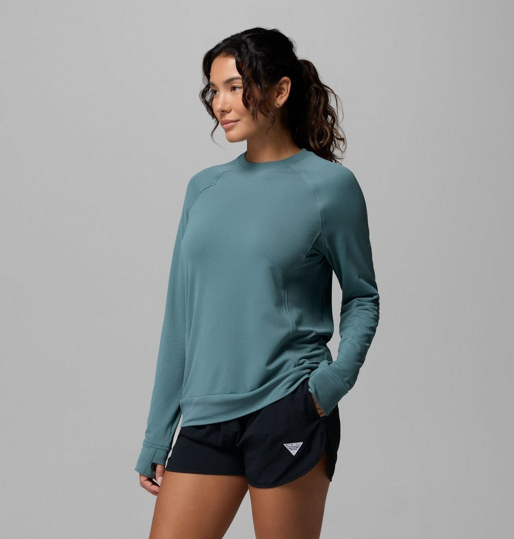 Women's UPF 50 Long Sleeve Crew - Gray
