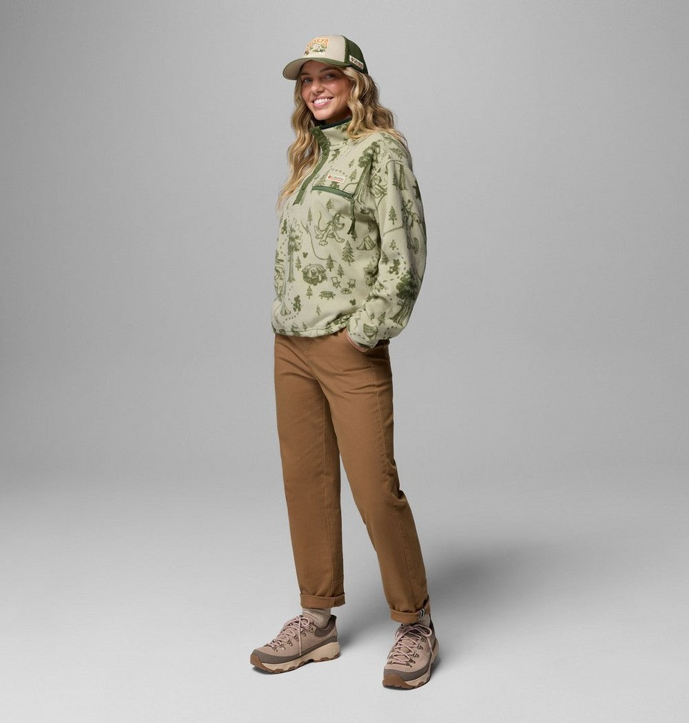 Women's Printed Half-Snap Fleece Pullover
