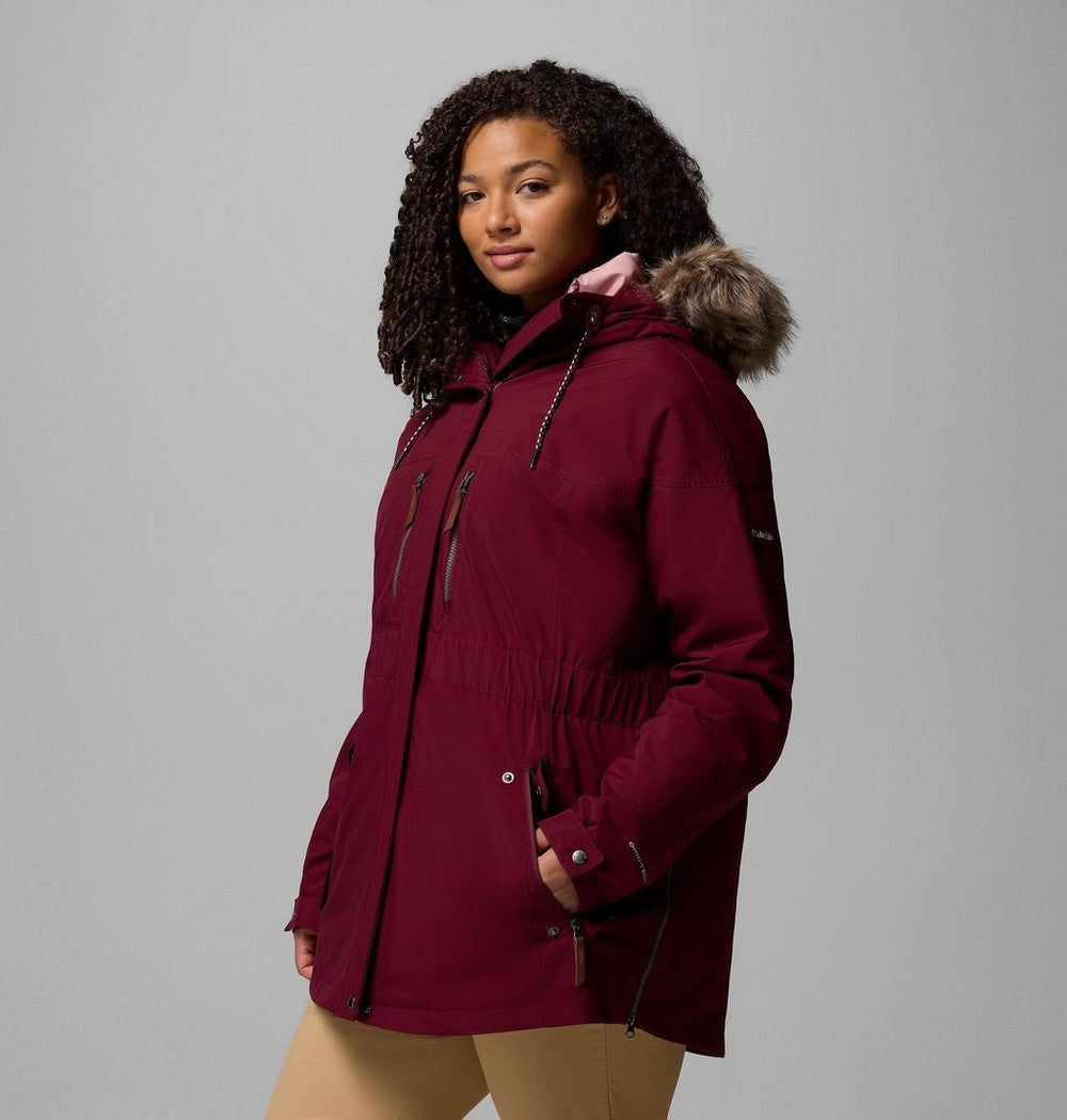 Women's Plus 3-In-1 Hooded Winter Jacket - Green