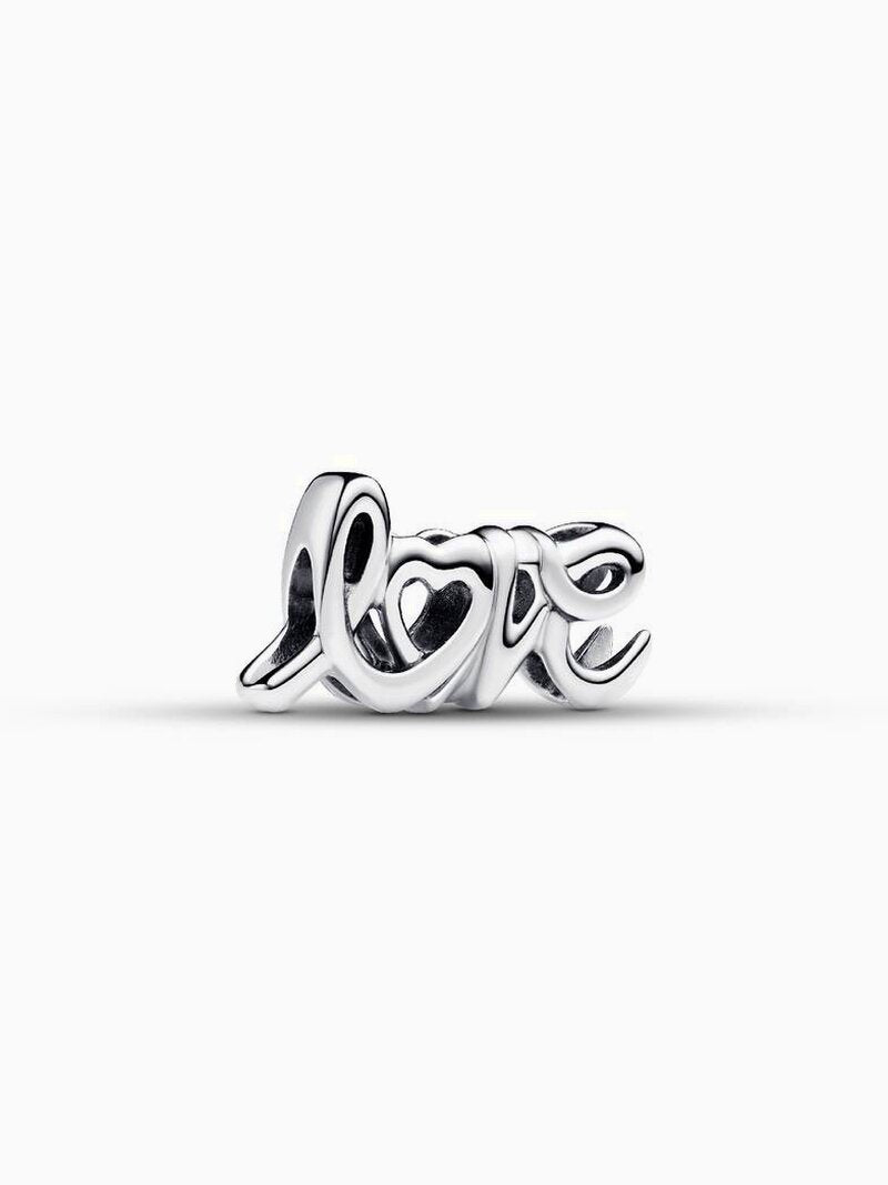 Red Heart, Keyhole and Script Charm Trio