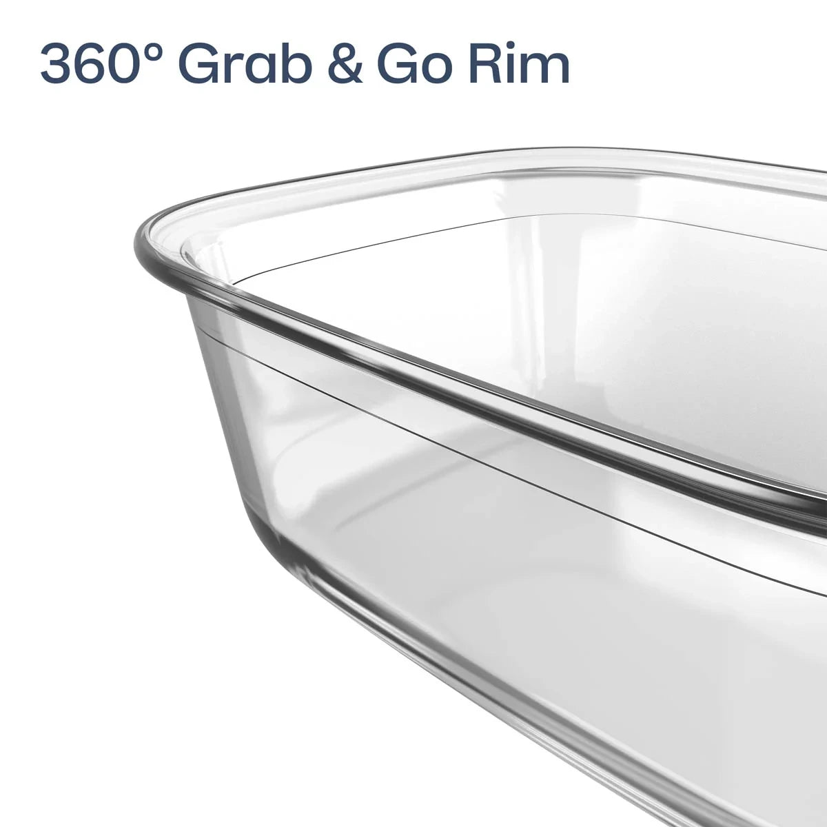 Small Rectangular Glass Food Storage Container
