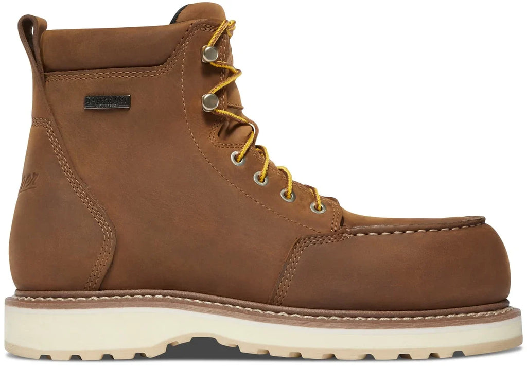 Women's Waterproof Aluminum Toe Work Boot - Brown