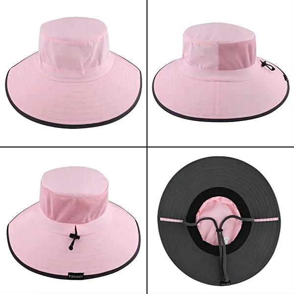 Sun Hat For Men/Women, Waterproof Wide Brim Bucket Hat Foldable Boonie Hat For Fishing Hiking Garden Safari Beach Upf 50/Waterproof