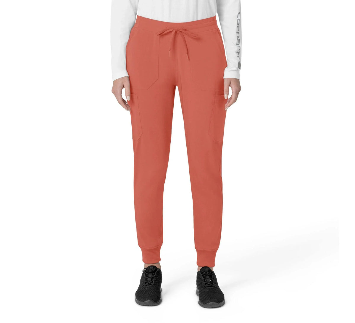 Women's Stretch Cargo Jogger Scrub Pants - Pink