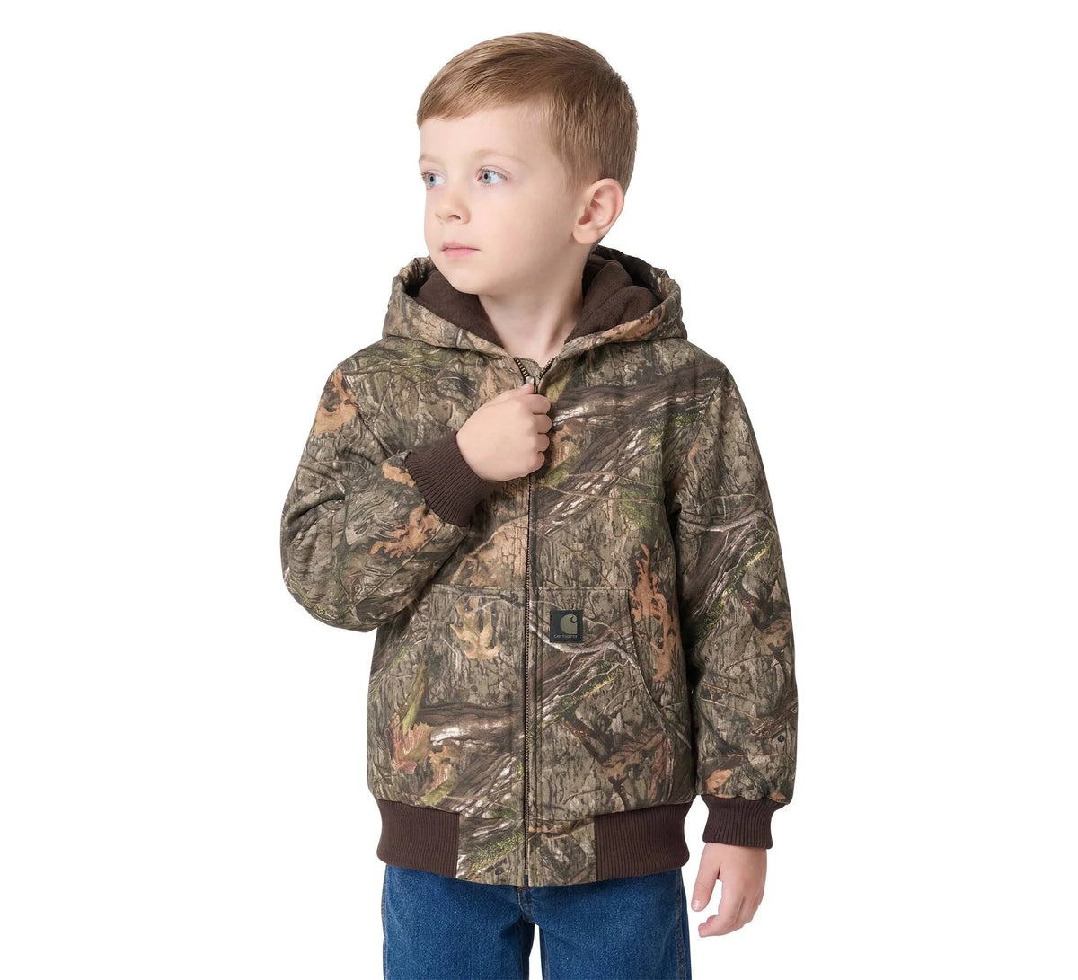 Toddler Insulated Canvas Hooded Jacket - Camo