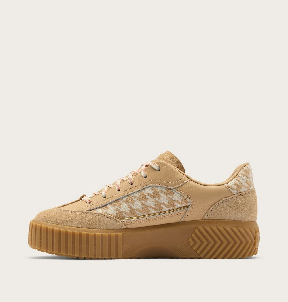 Women's T-Toe Leather Sneaker - Green
