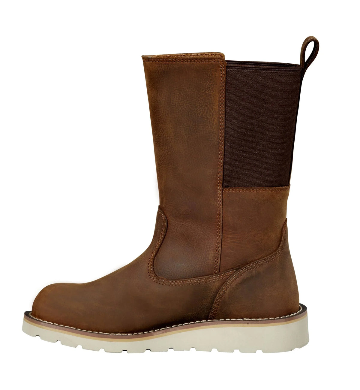 Women's 10-Inch Waterproof Steel Toe Pull-On Boot