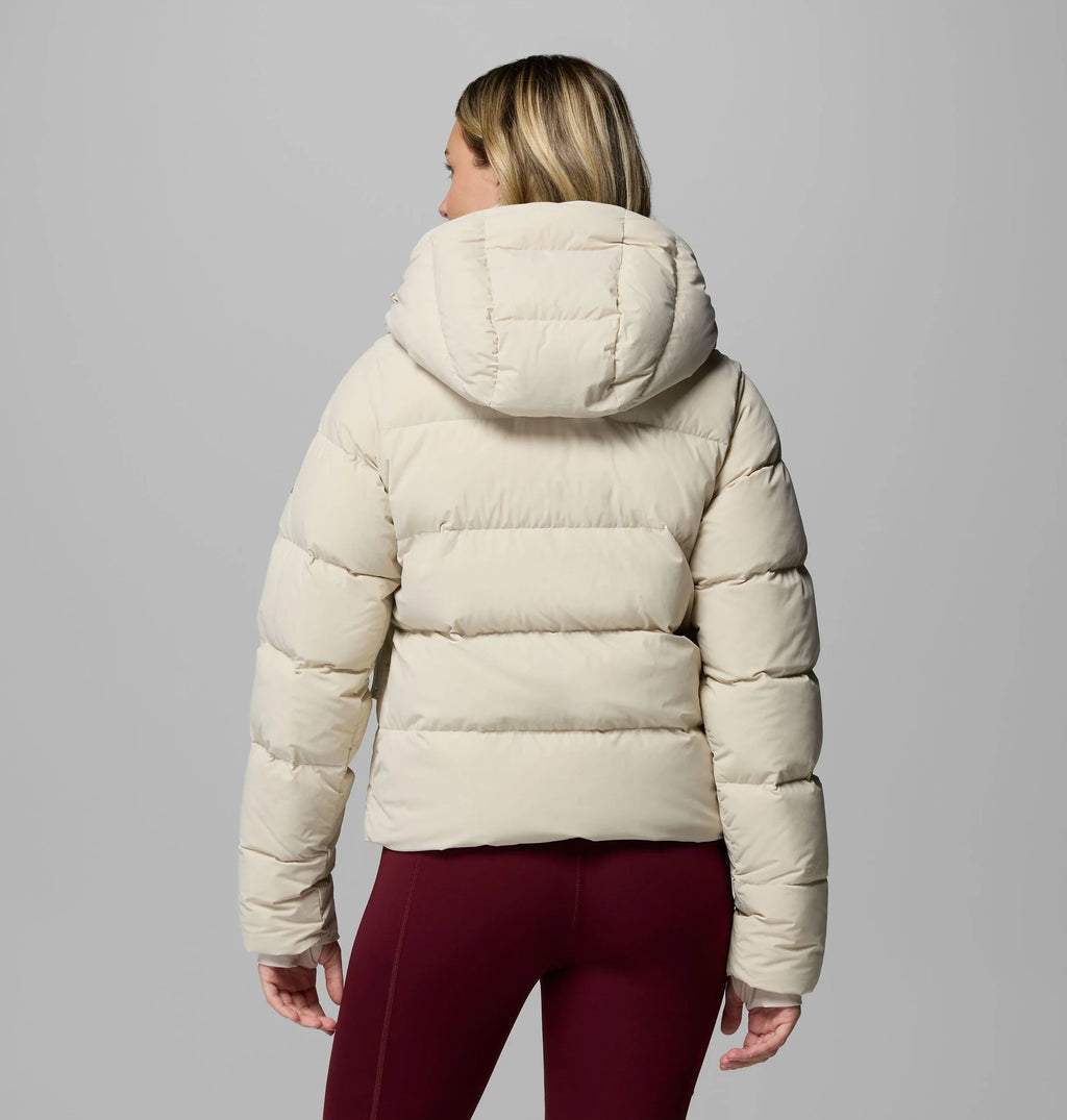 Women's Hooded Down Puffer Jacket - Grey