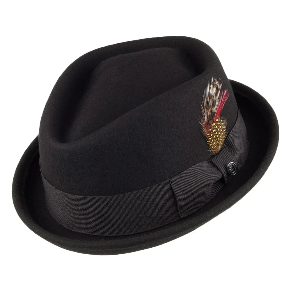 Thread Jaxon & James Crushable Diamond Crown Pork Pie Black Wholesale Pack