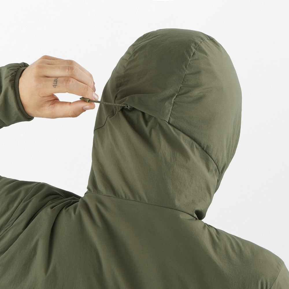 Men's Insulated Hooded Jacket - Gray