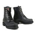 Men's Lace-Up Motorcycle Boots - Black