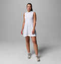 Women's Sleeveless Golf Dress With Shorts - White