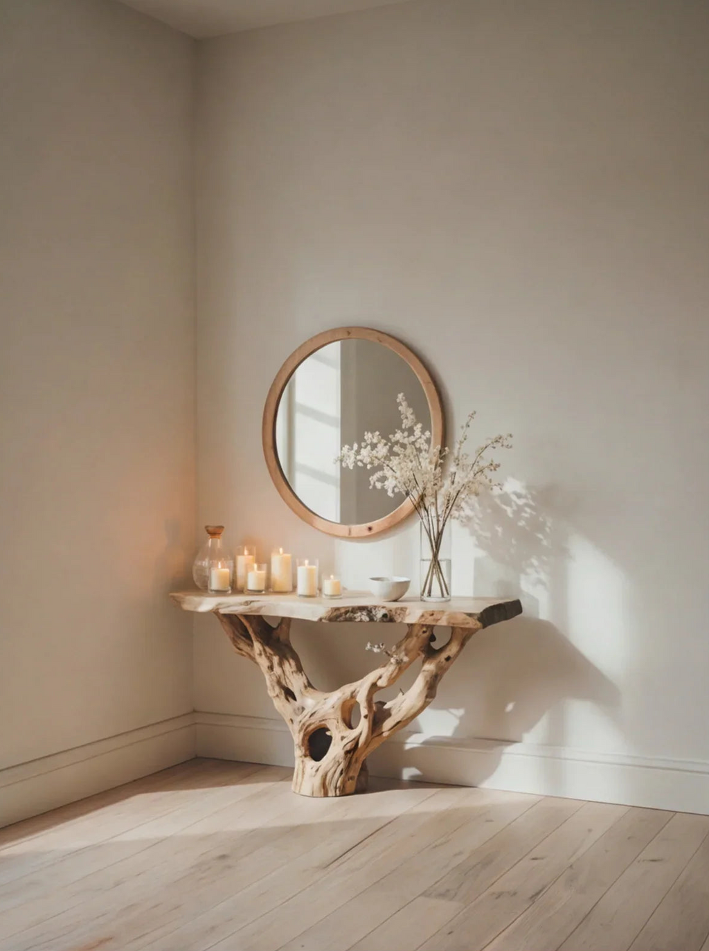 Handmade Live Edge Console Table