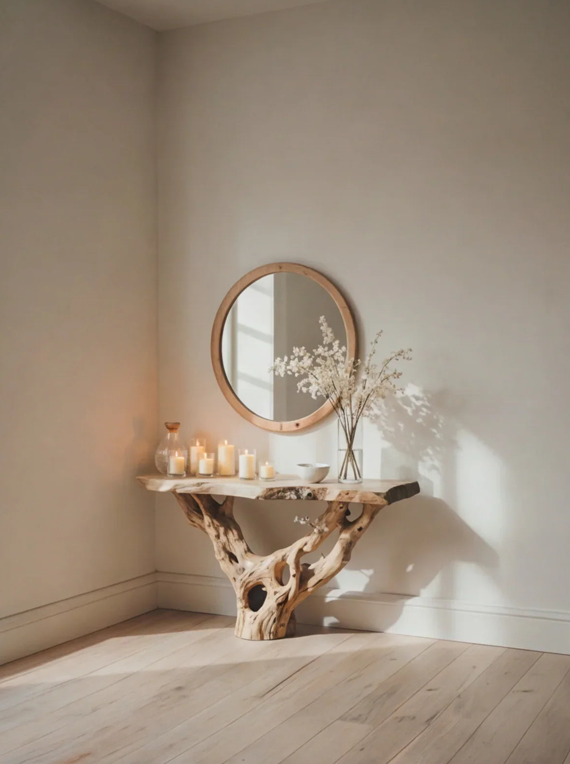 Handmade Live Edge Console Table