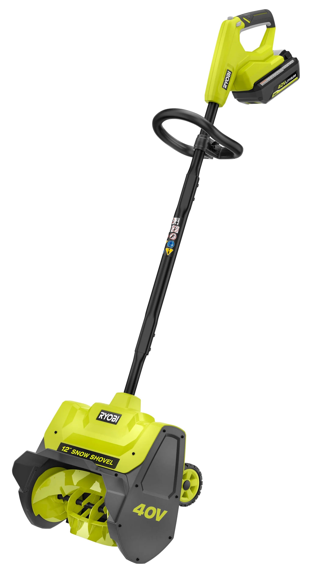 40V 12-Inch Wheeled Cordless Snow Shovel Kit