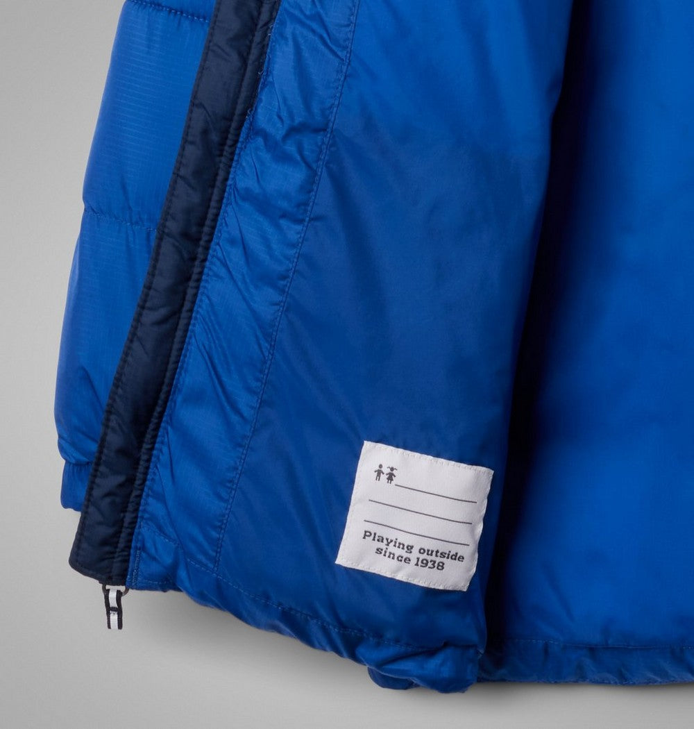 Kids' Hooded Insulated Puffer Jacket - Red Black