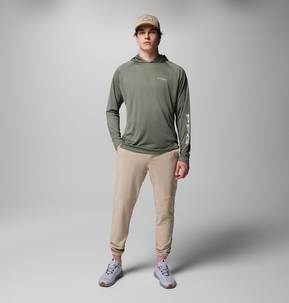 Men's Long-Sleeve Sun Hoodie - Gray
