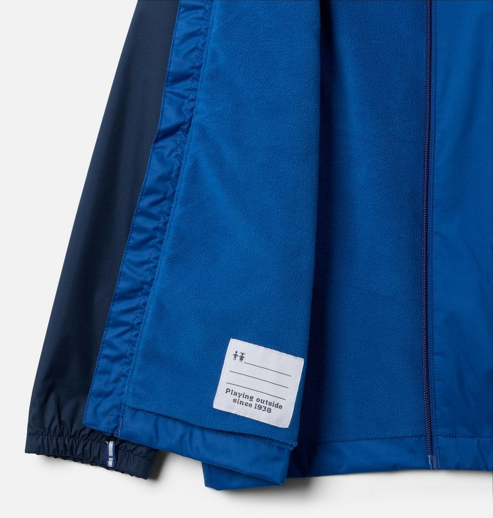 Boys' Fleece-Lined Rain Jacket - Red