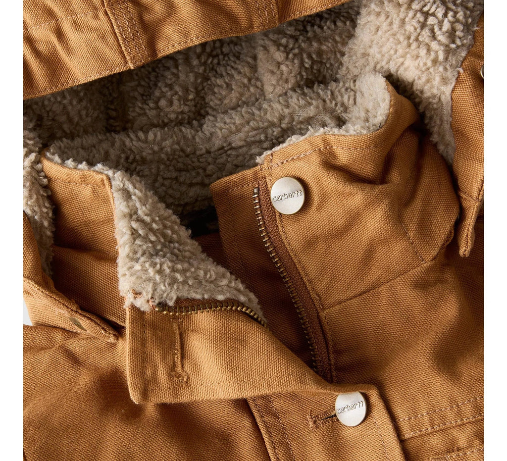 Women's Insulated Canvas Field Jacket - Brown