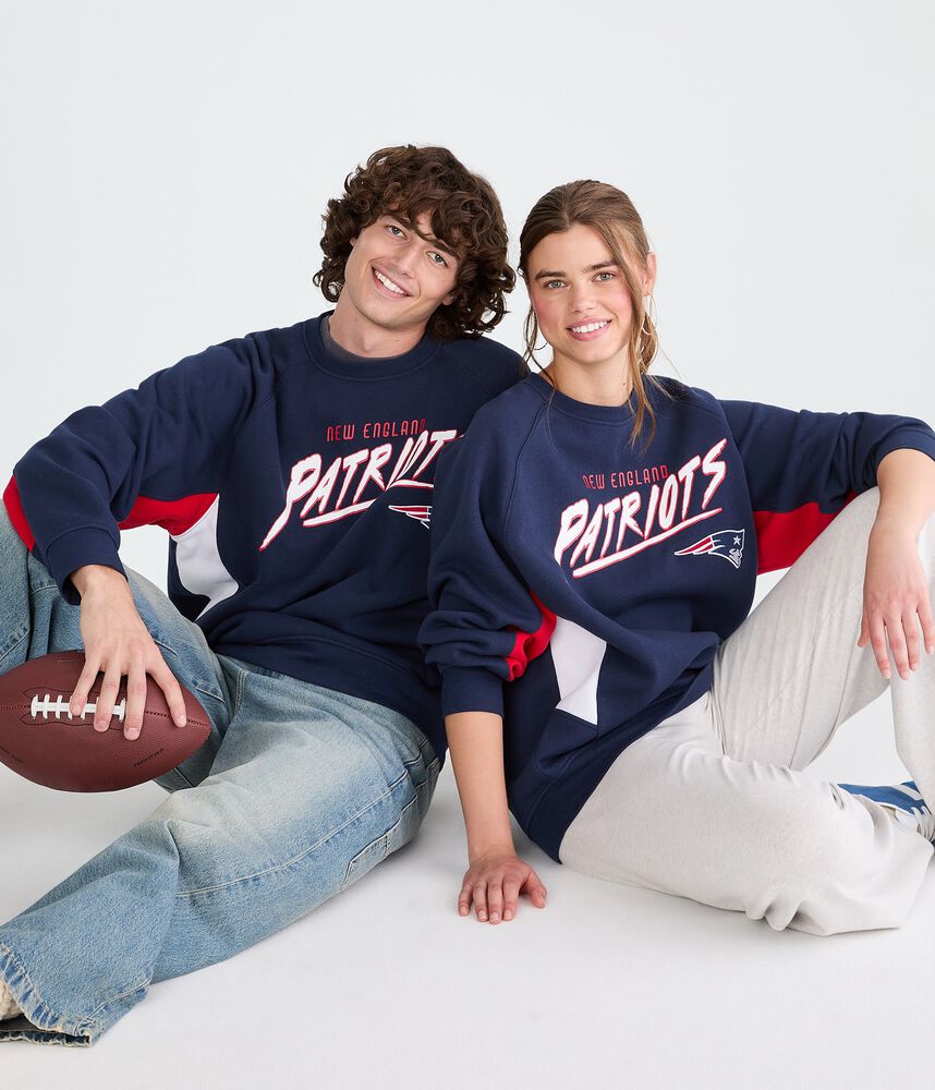 Colorblock Team Graphic Crew Sweatshirt