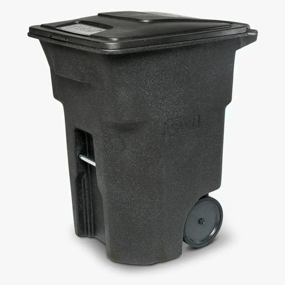 Toter 96 Gallon Trash Can With Smooth Wheels And Lid