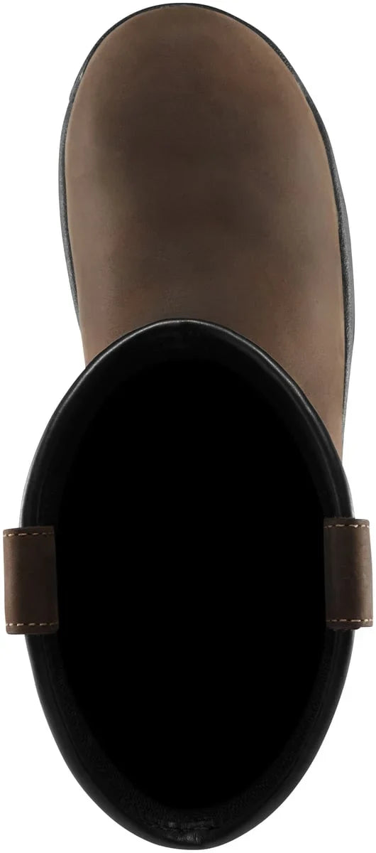 10-Inch Waterproof Pull-On Work Boot - Brown