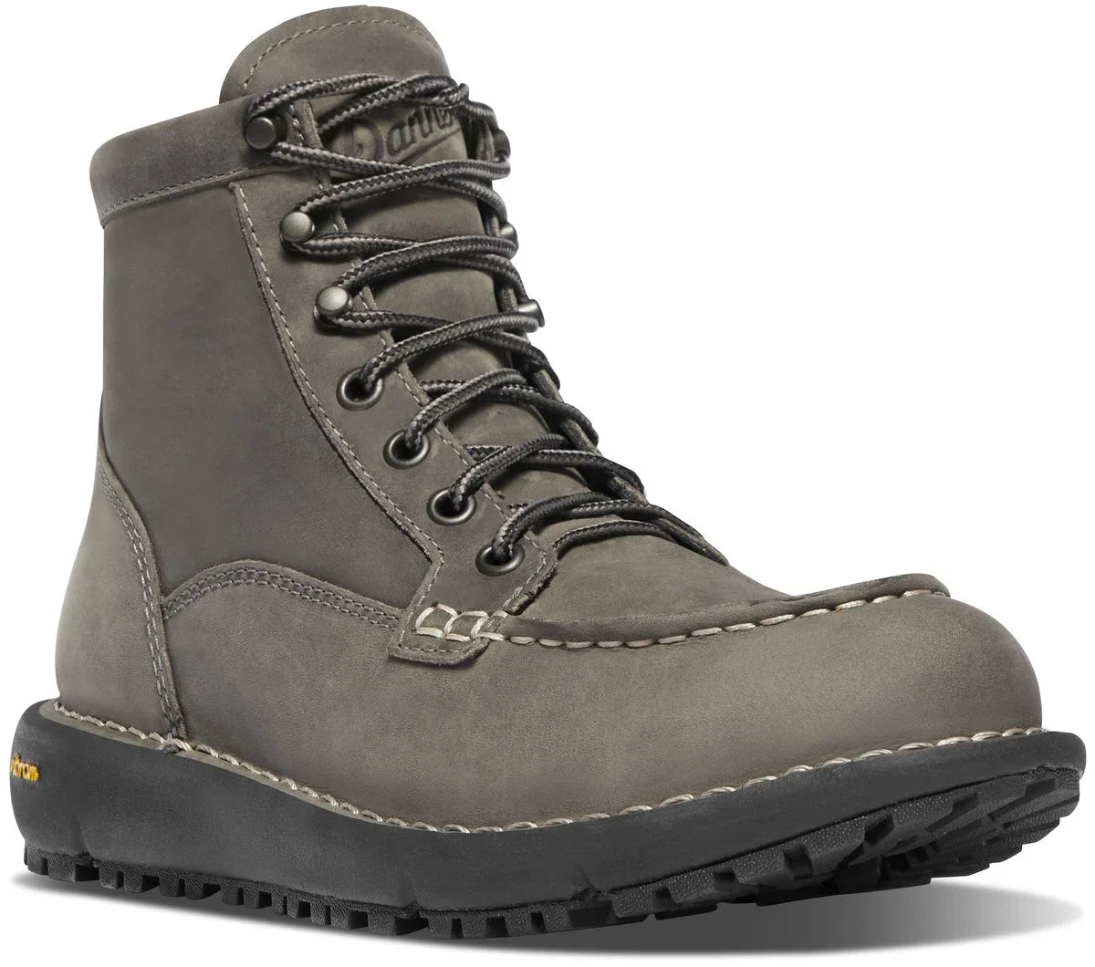Women's Waterproof Moc Toe Leather Boot - Charcoal