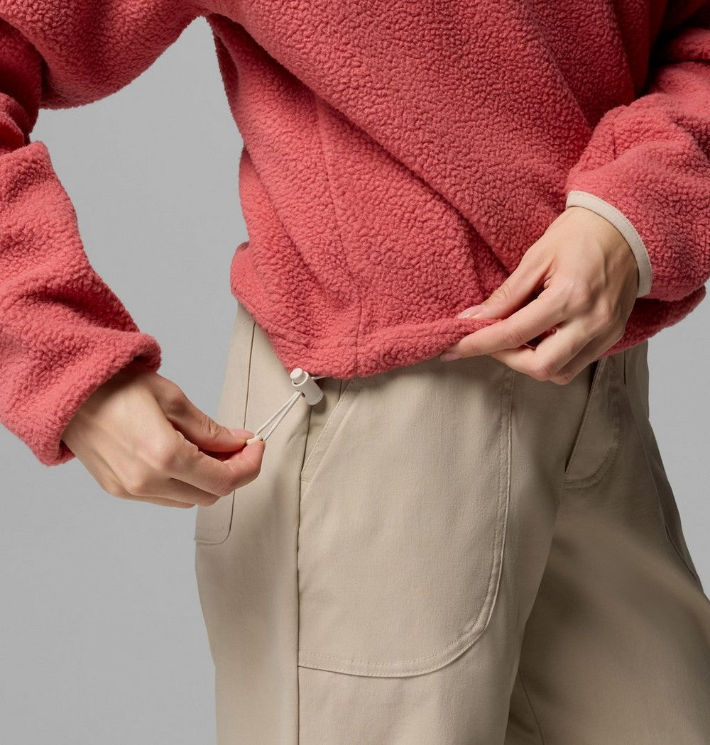 Women's Cropped Half-Snap Fleece Pullover