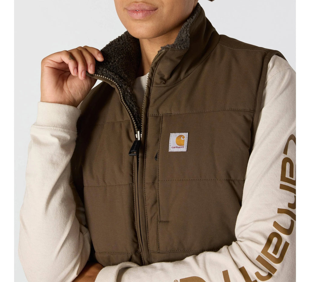 Women's Reversible Insulated Puffer Vest - Gray