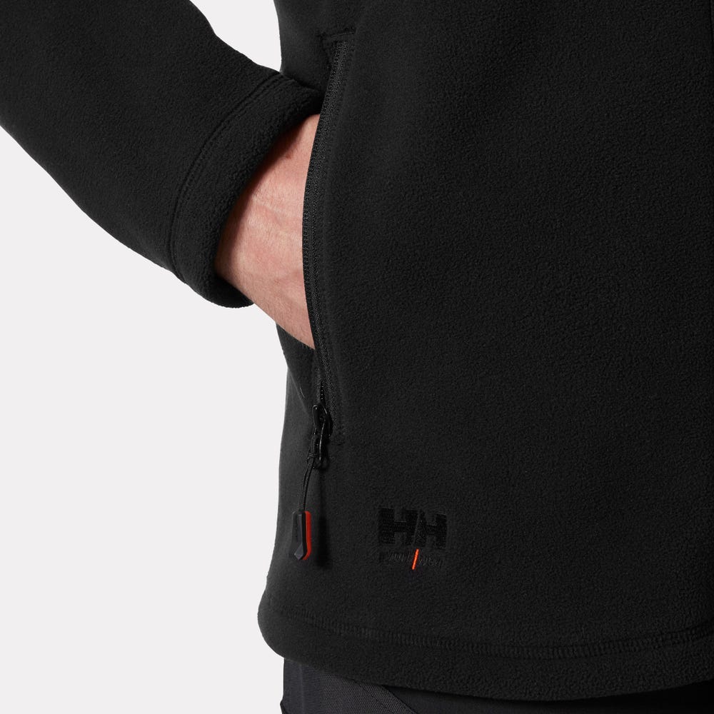 Recycled Fleece Work Jacket - Dark Gray