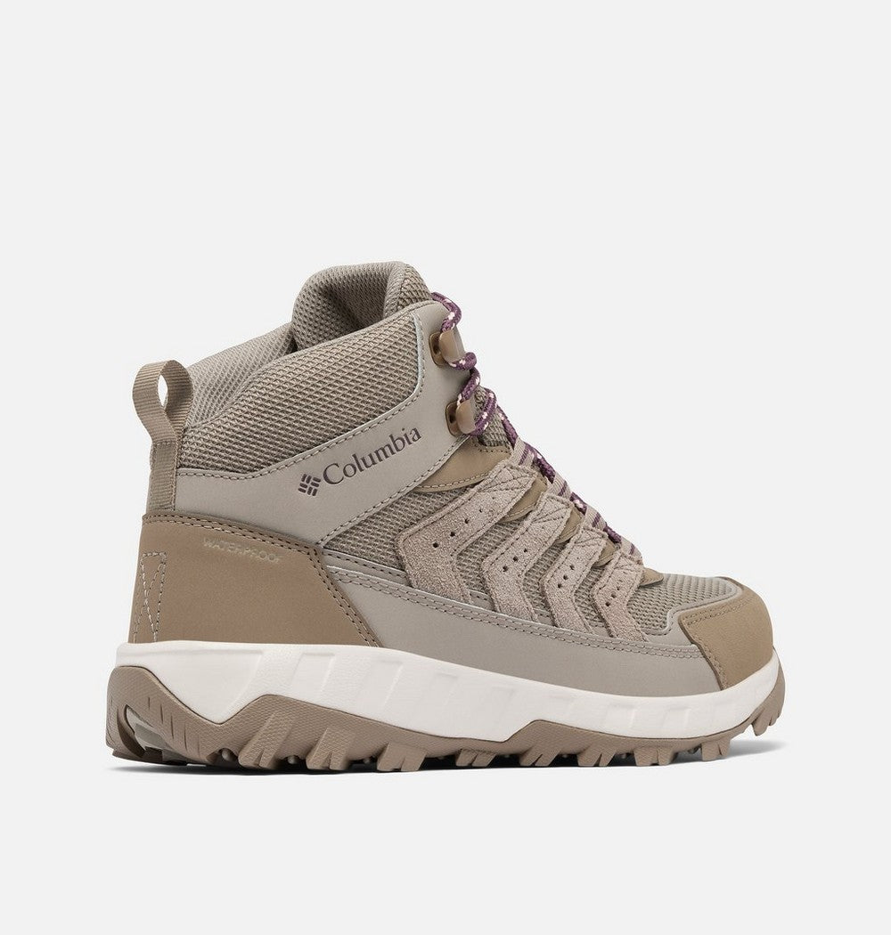 Women's Wide Waterproof Mid Hiking Shoe - Gray
