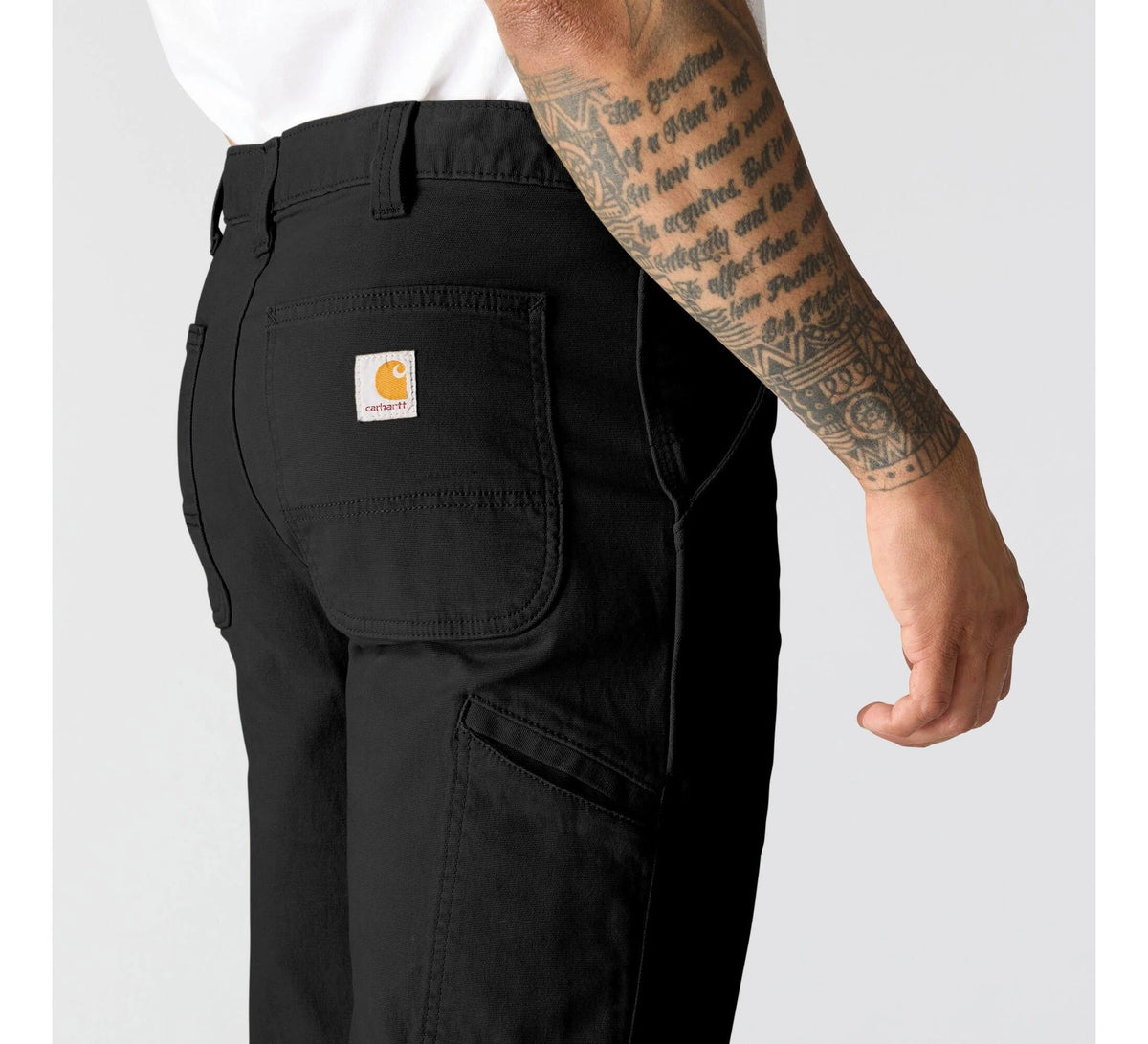 Men's Stretch Canvas Work Pants - Black