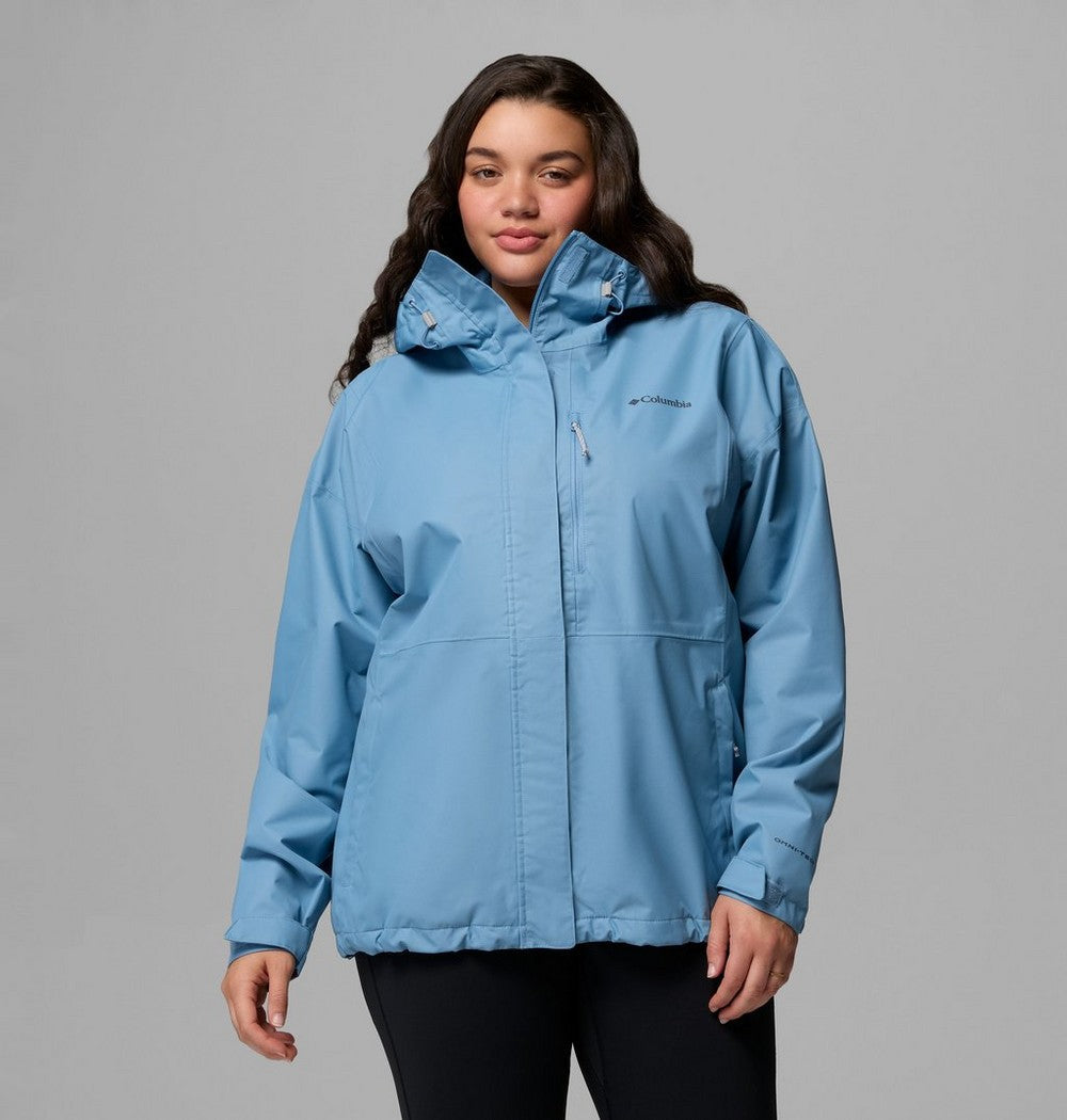 Women's Plus Size Waterproof Rain Jacket - Navy