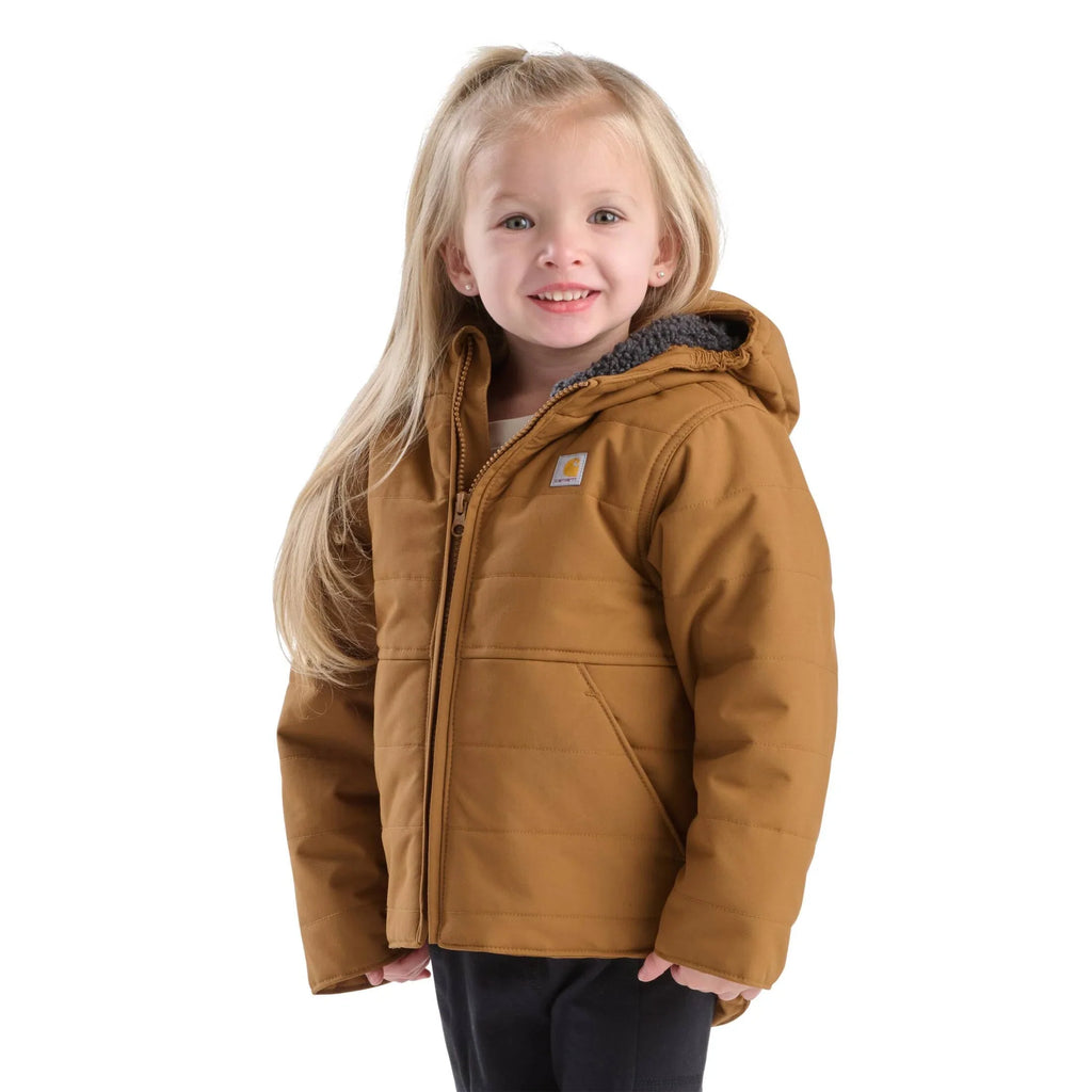 Baby & Toddler Insulated Hooded Jacket - Brown