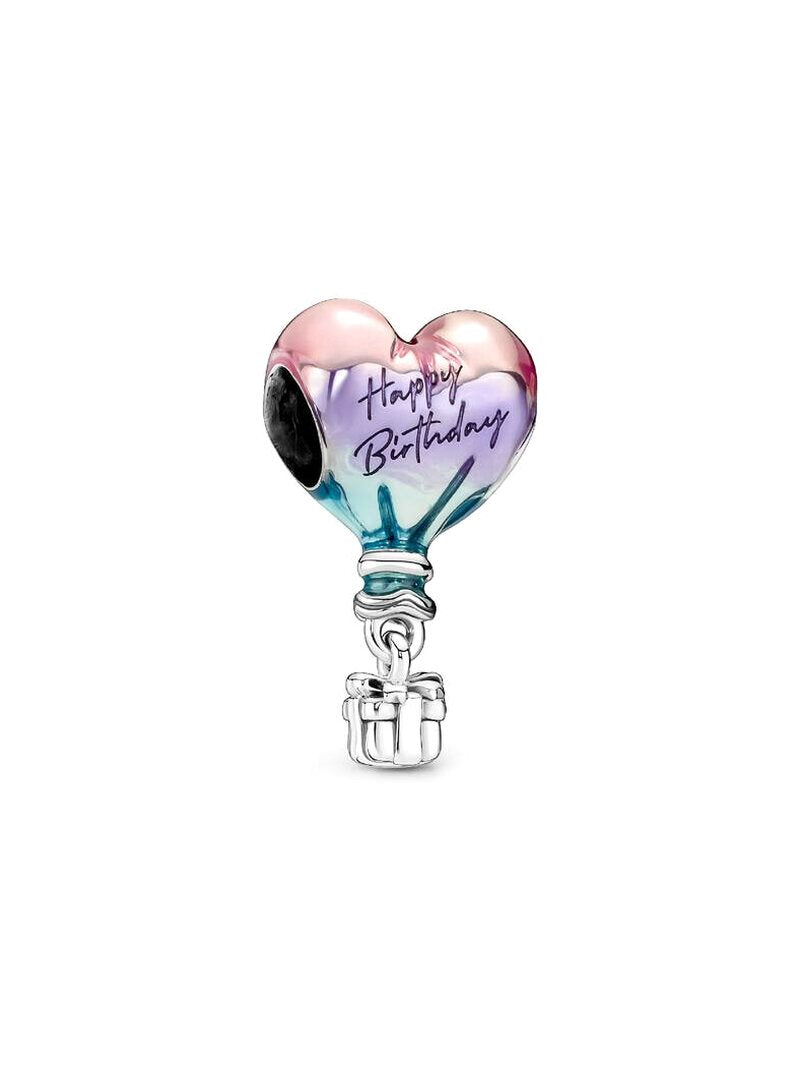 Birthday Hot Air Balloon Charm - Purple
