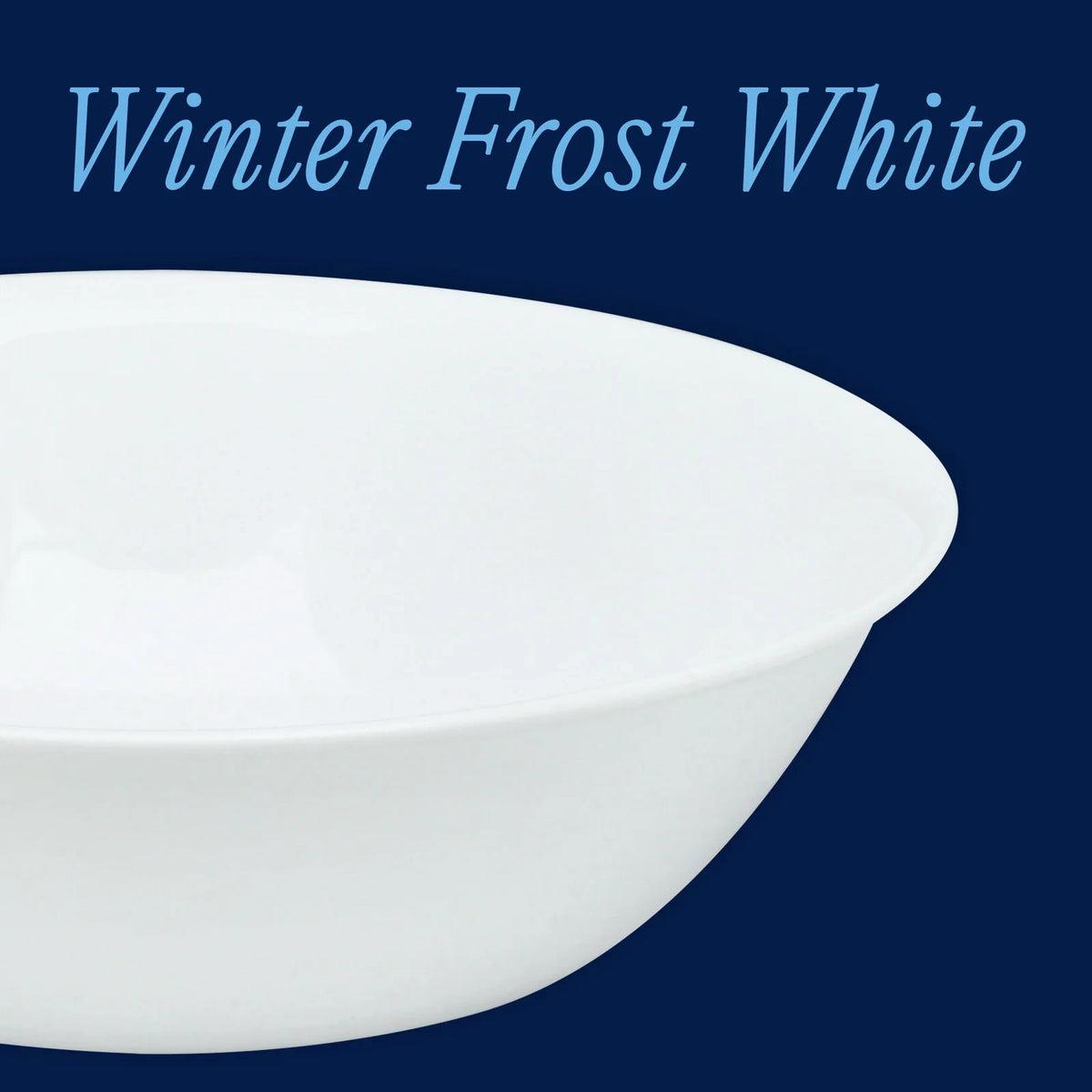 1-Quart White Glass Serving Bowl