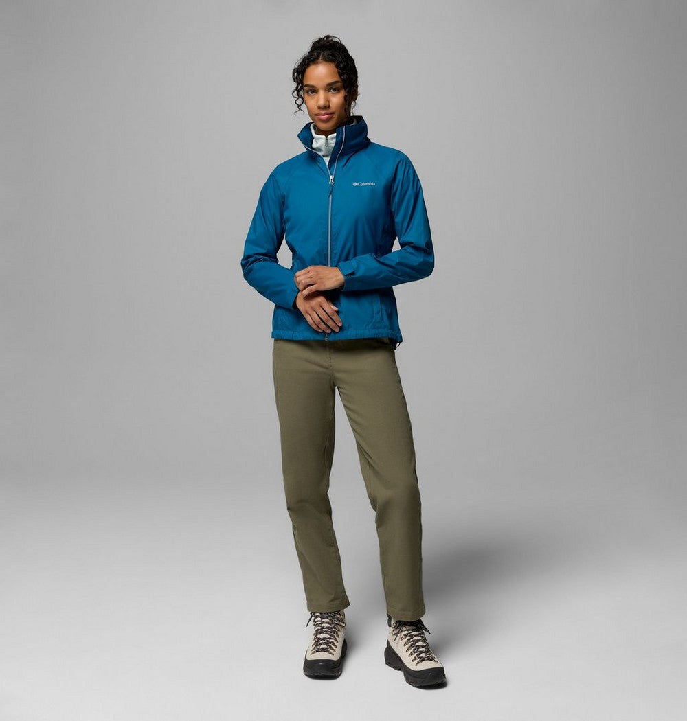 Women's Packable Water-Repellent Jacket - Blue