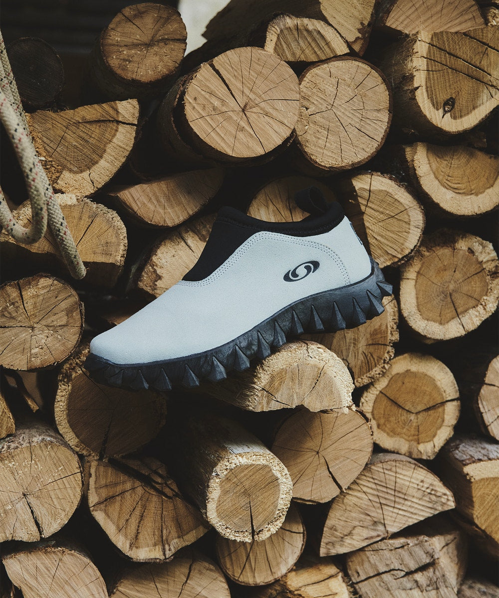 Suede Winter Slip-On Clog - Black